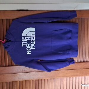 The North Face woman size small blue pullover hoodie